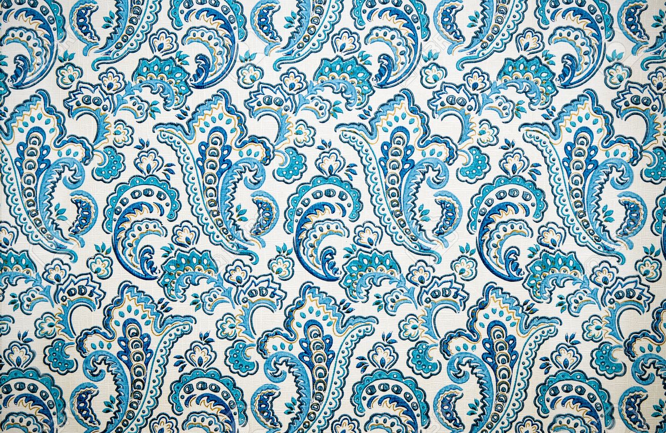 Detail Vintage Background Pattern Blue Nomer 26