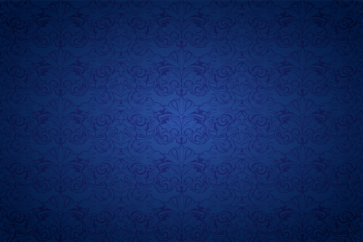 Detail Vintage Background Pattern Blue Nomer 29