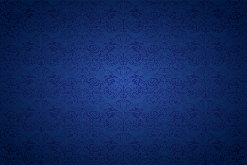 Detail Vintage Background Pattern Blue Nomer 29