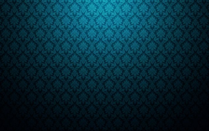 Detail Vintage Background Pattern Blue Nomer 32