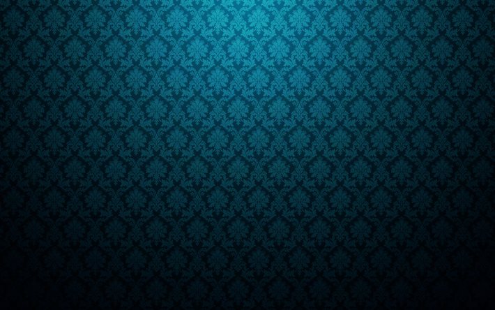 Detail Vintage Background Pattern Blue Nomer 32