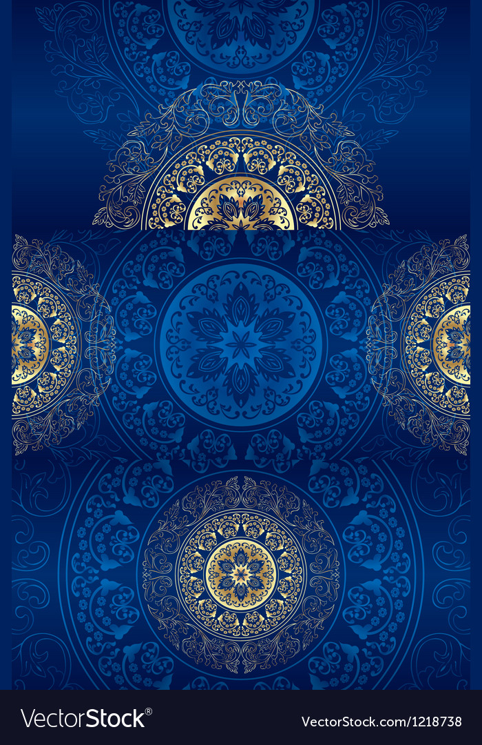 Detail Vintage Background Pattern Blue Nomer 42