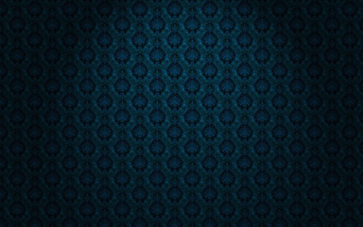 Detail Vintage Background Pattern Blue Nomer 47