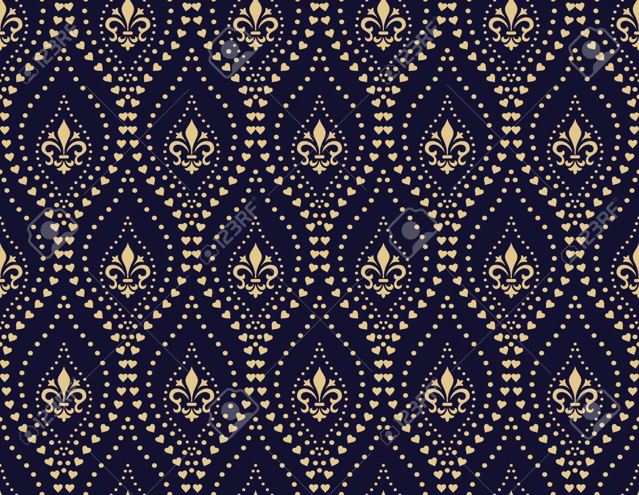 Detail Vintage Background Pattern Blue Nomer 54