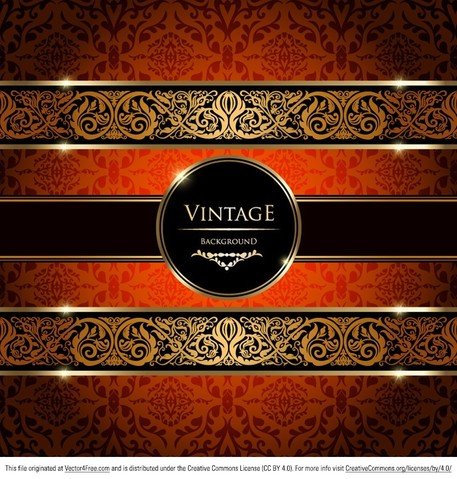 Detail Vintage Background Vector Free Download Nomer 33