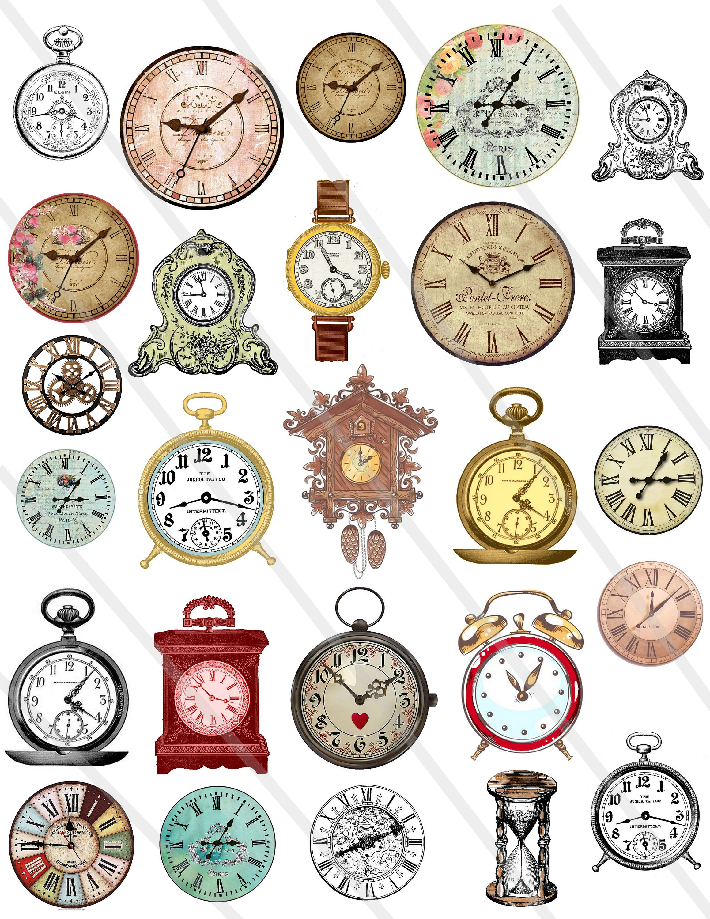 Detail Vintage Clock Png Nomer 44