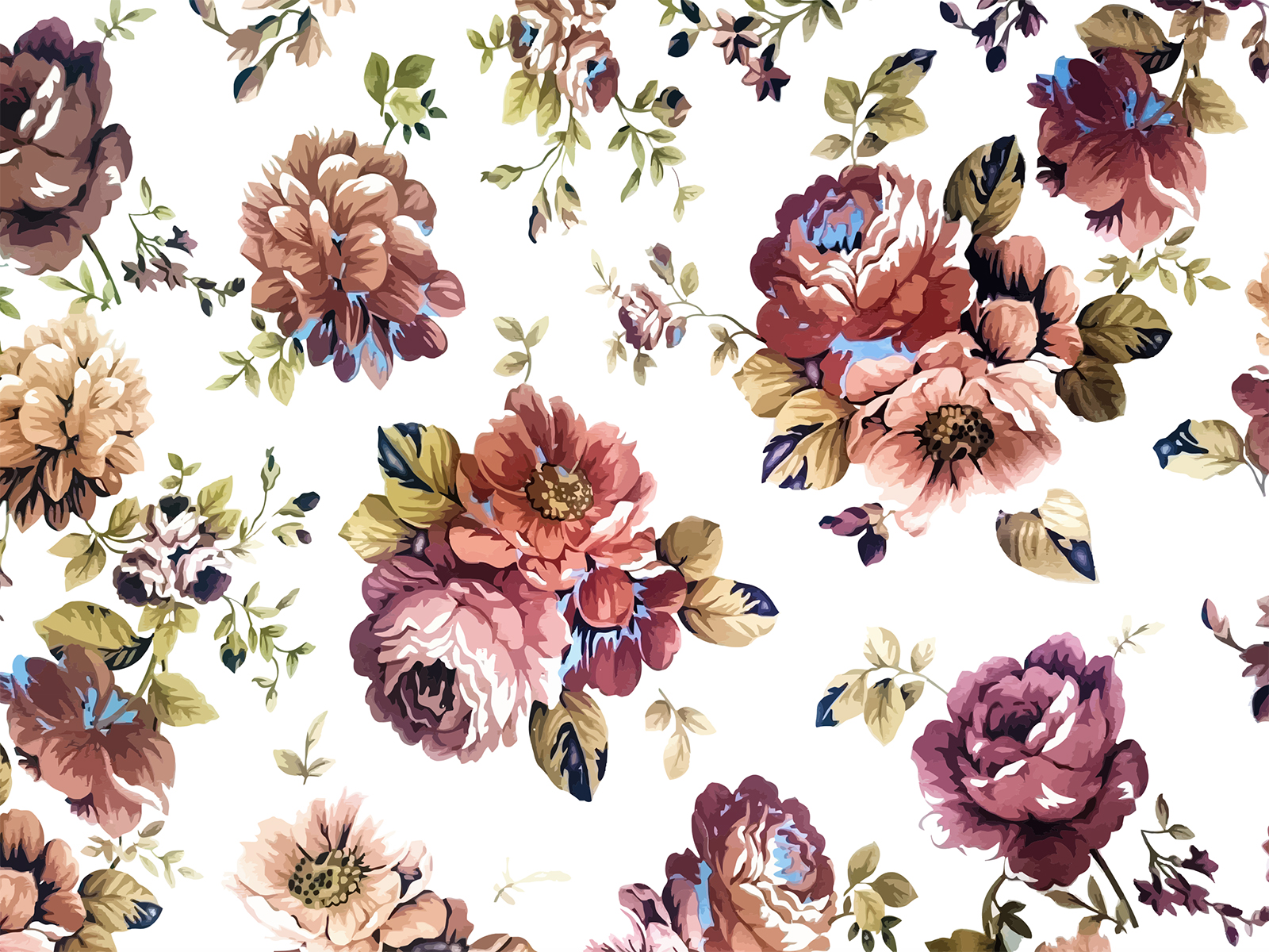 Detail Vintage Floral Background Designs For Powerpoint Nomer 46
