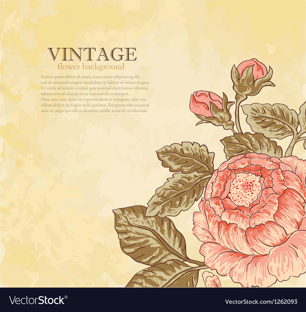 Detail Vintage Flower Background Nomer 39