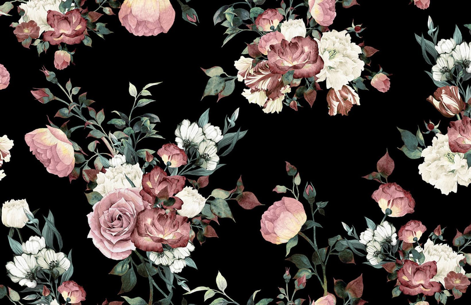Detail Vintage Flower Background Hd Nomer 7