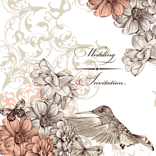 Vintage Flower Background Vector Free Download - KibrisPDR