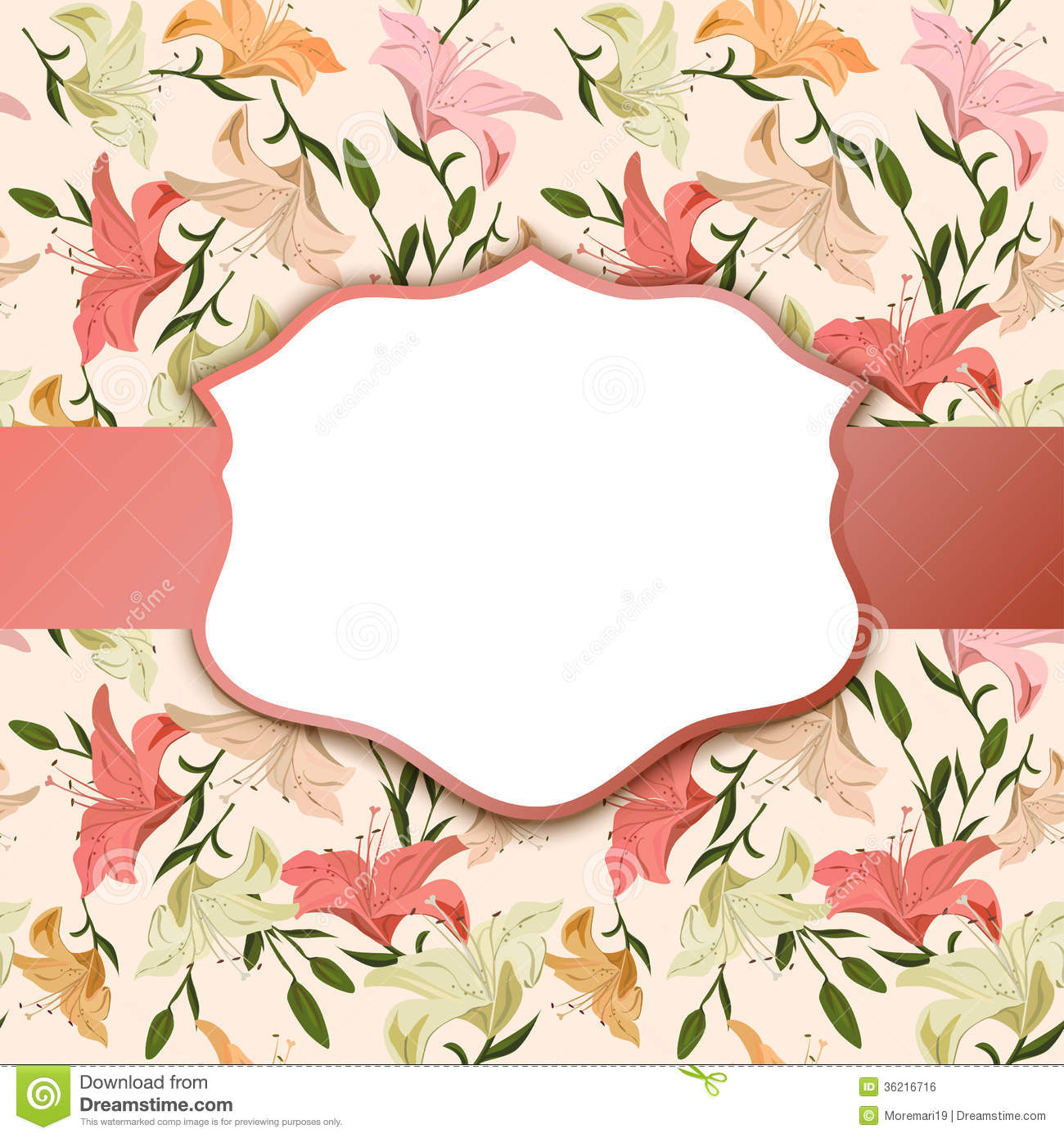 Detail Vintage Flower Background Vector Free Download Nomer 12