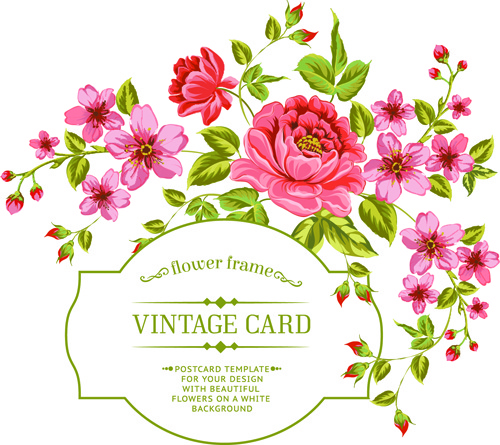 Detail Vintage Flower Background Vector Free Download Nomer 13