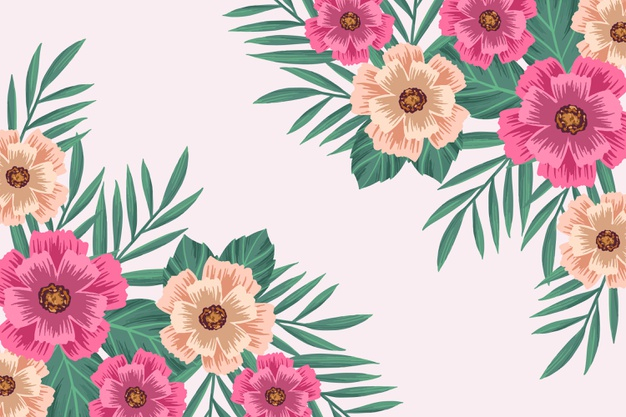 Detail Vintage Flower Background Vector Free Download Nomer 41