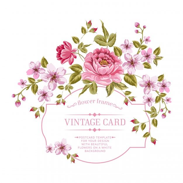 Detail Vintage Flower Background Vector Free Download Nomer 6