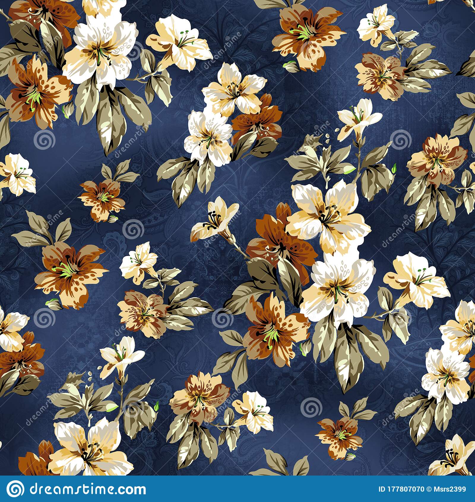 Detail Vintage Flower Design Nomer 12