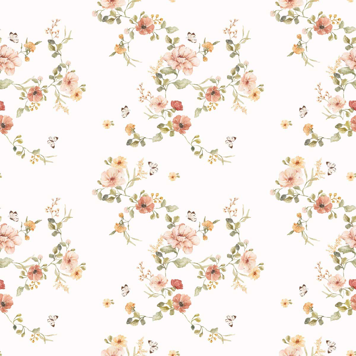 Vintage Flower Wallpaper - KibrisPDR