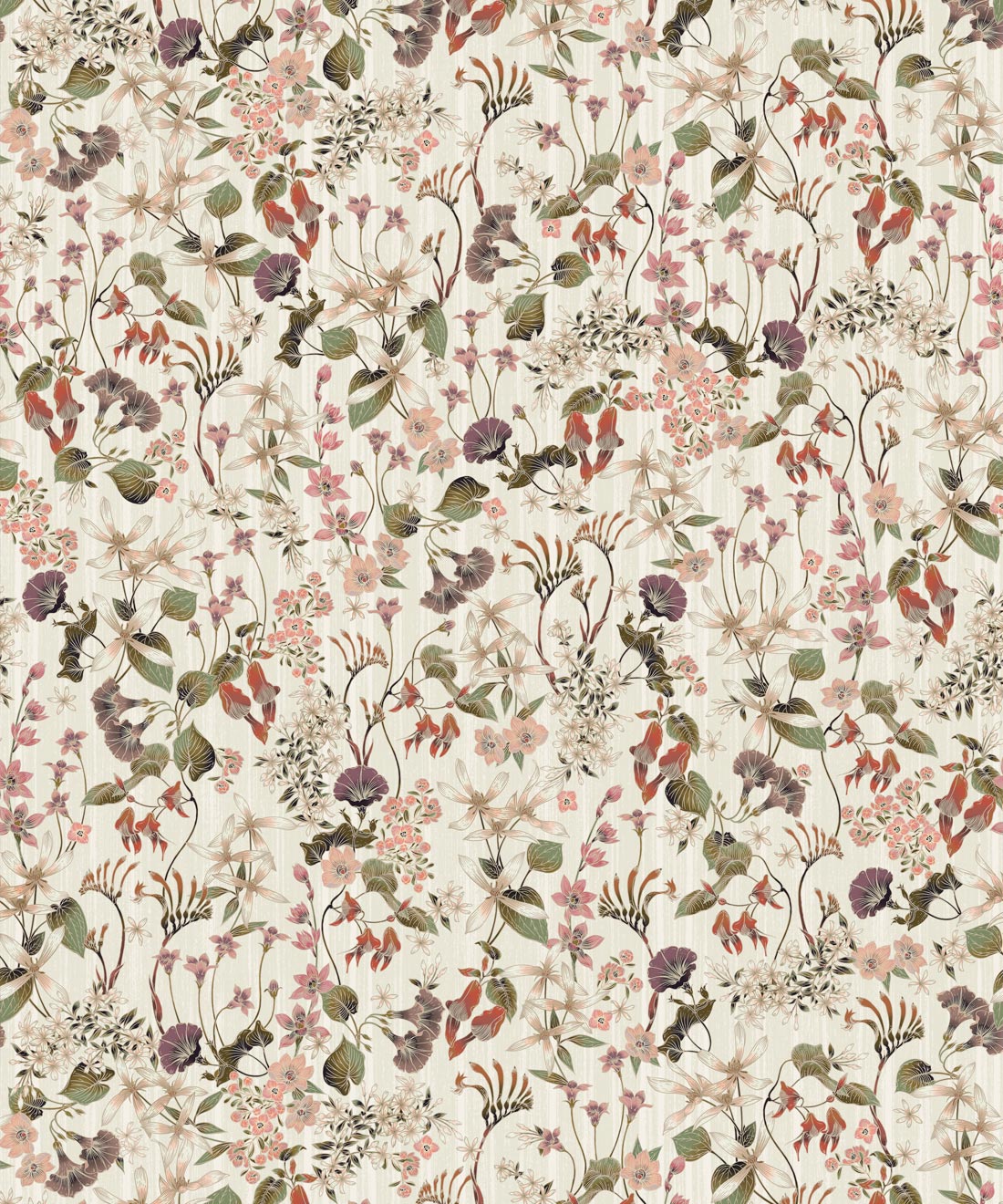 Detail Vintage Flower Wallpaper Nomer 12