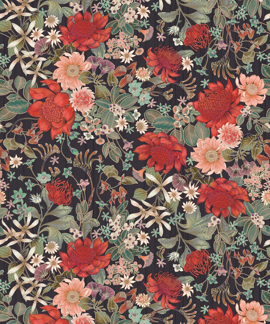 Detail Vintage Flower Wallpaper Nomer 37