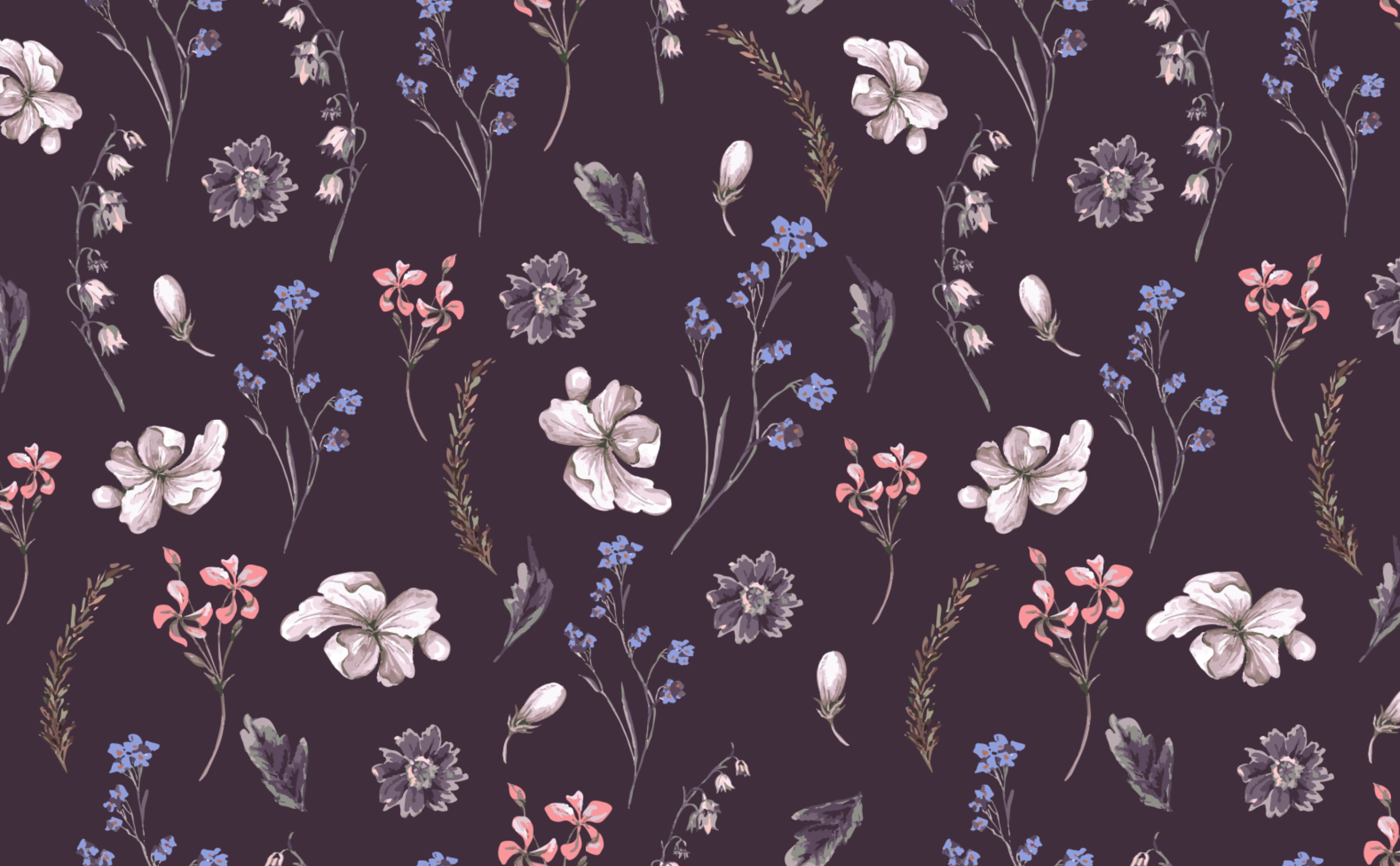 Detail Vintage Flower Wallpaper Nomer 38