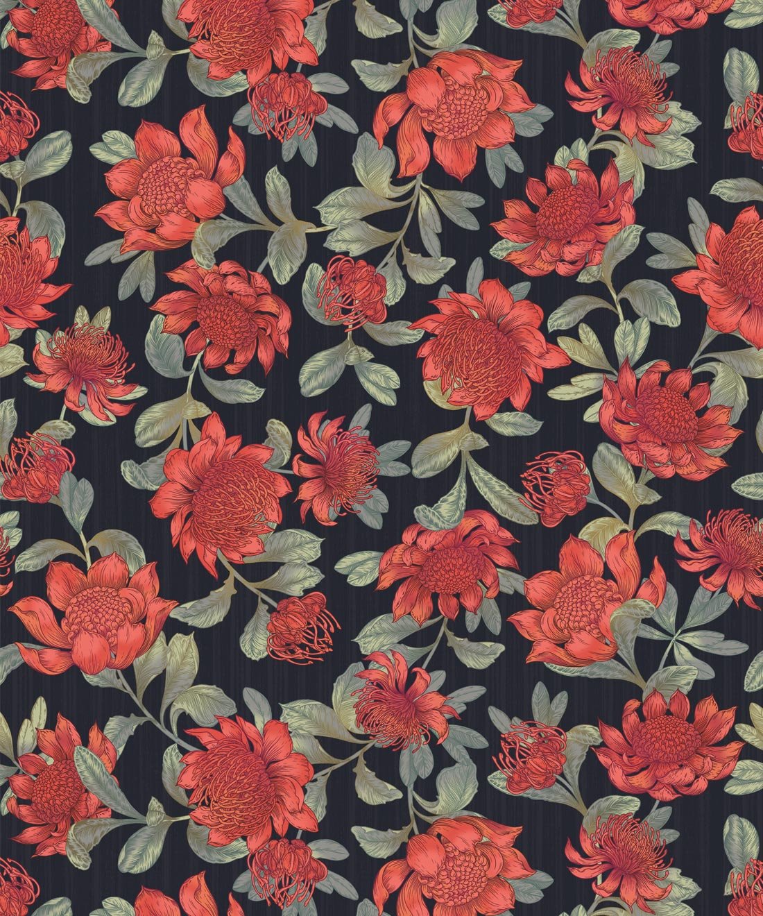 Detail Vintage Flower Wallpaper Nomer 45