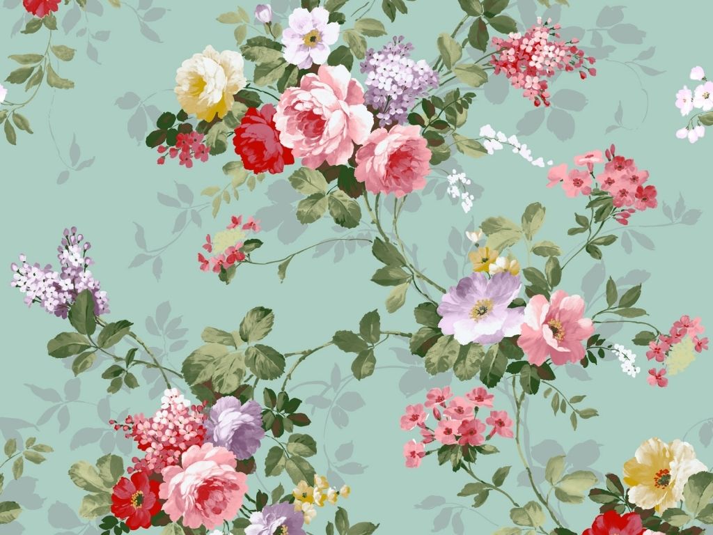 Detail Vintage Flower Wallpaper Tumblr Nomer 2