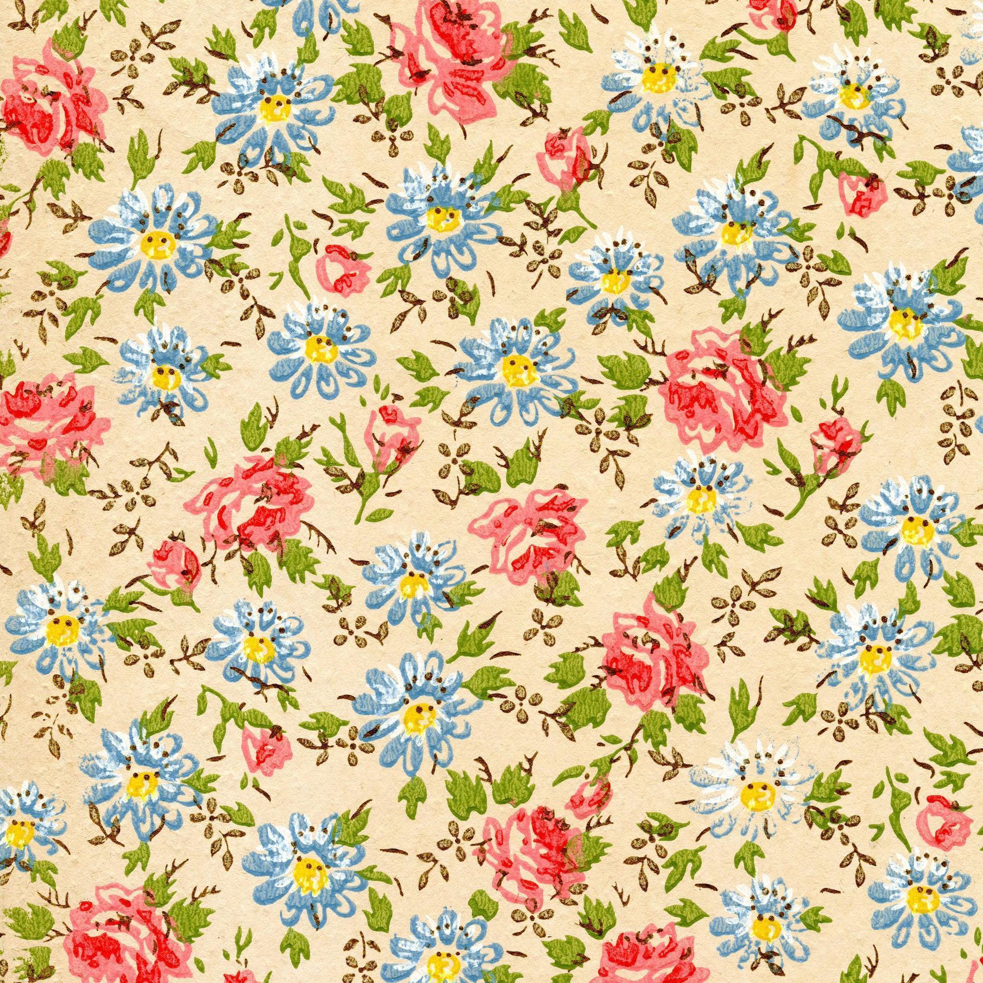 Detail Vintage Flower Wallpaper Tumblr Nomer 26