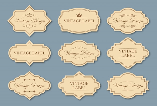 Detail Vintage Label Vector Png Nomer 32