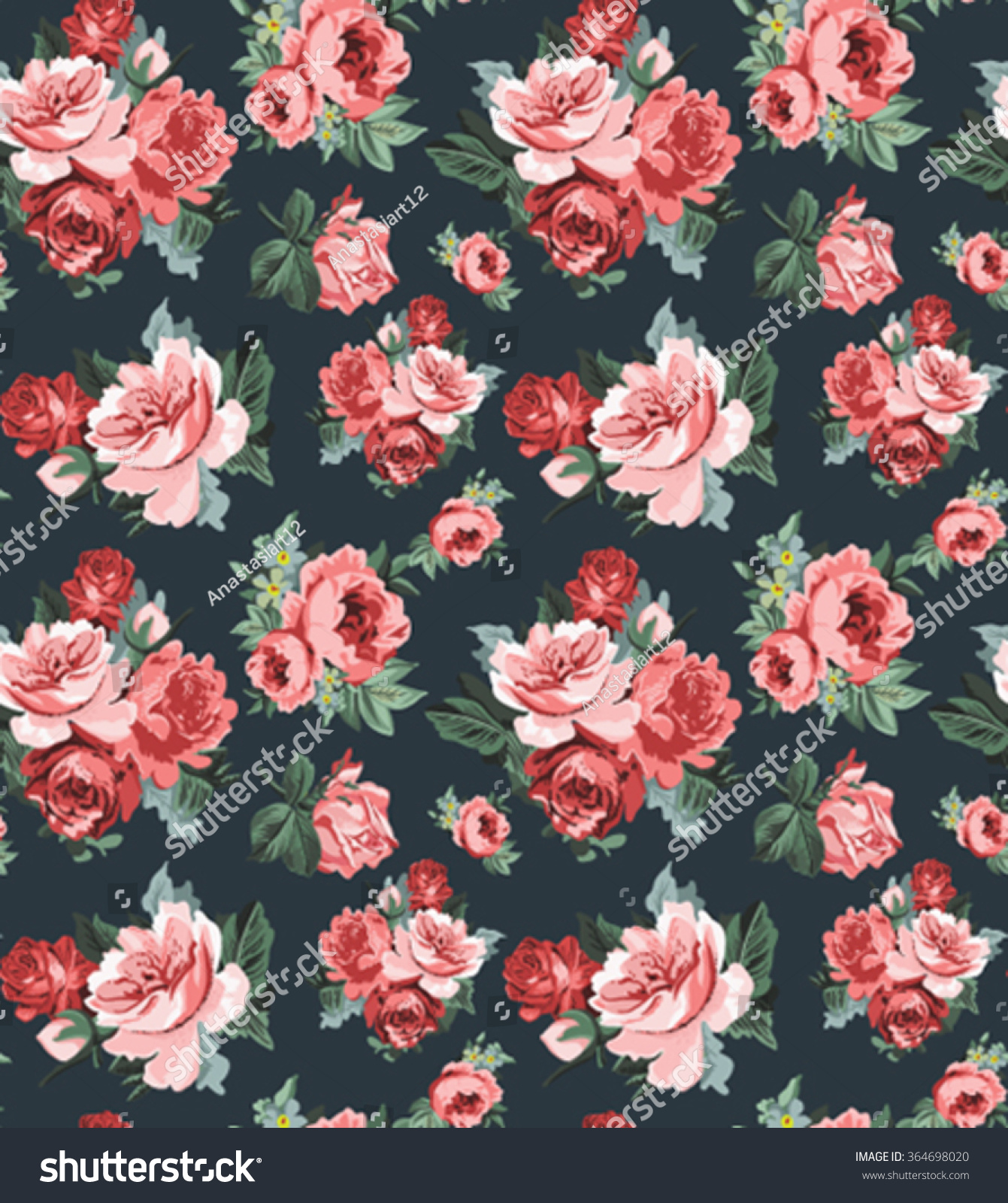 Detail Vintage Rose Wallpaper Nomer 13