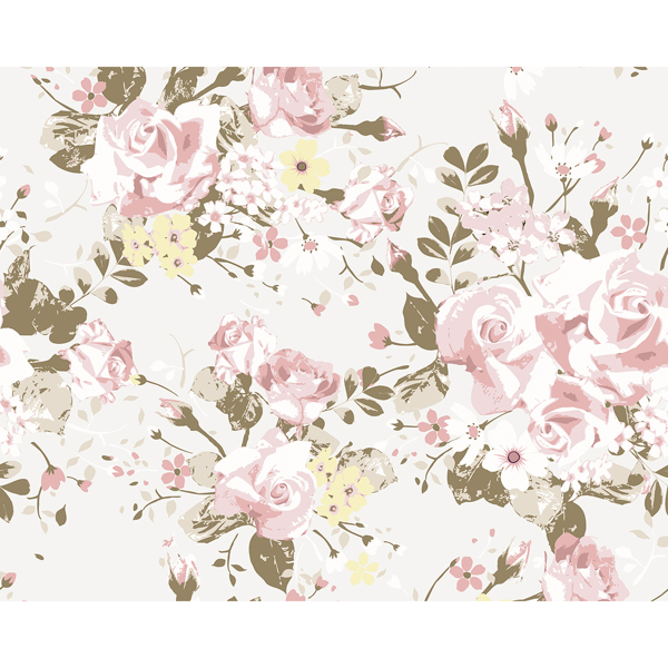 Detail Vintage Rose Wallpaper Nomer 20