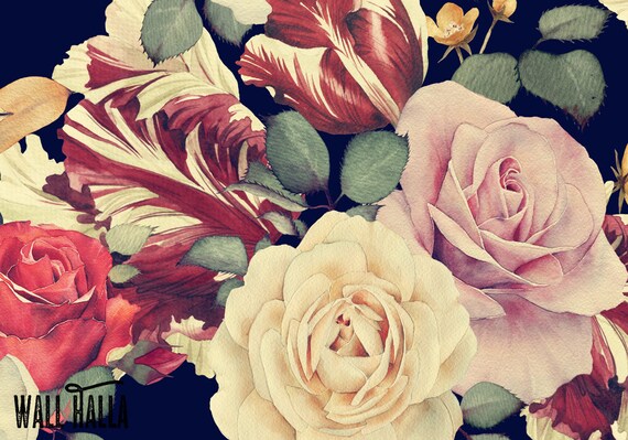 Detail Vintage Rose Wallpaper Nomer 29