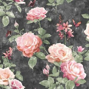 Detail Vintage Rose Wallpaper Nomer 4