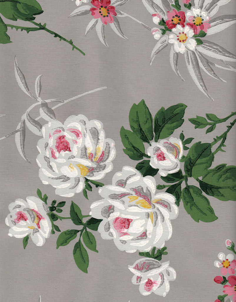 Detail Vintage Rose Wallpaper Nomer 44