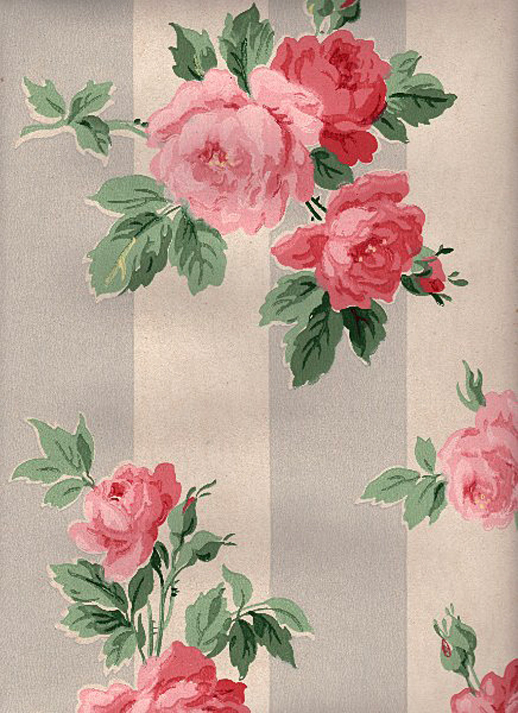 Detail Vintage Rose Wallpaper Nomer 6