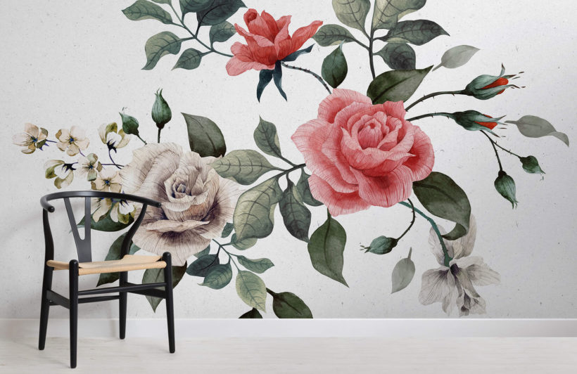 Detail Vintage Rose Wallpaper Nomer 51