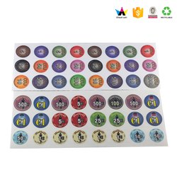 Detail Vinyl Poker Chip Labels Nomer 22