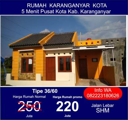 Detail Rumah Karanganyar Kota Nomer 42