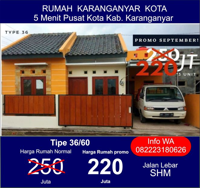 Detail Rumah Karanganyar Kota Nomer 45