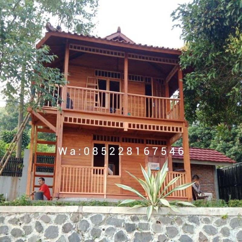 Detail Rumah Kayu 2 Lantai Nomer 9