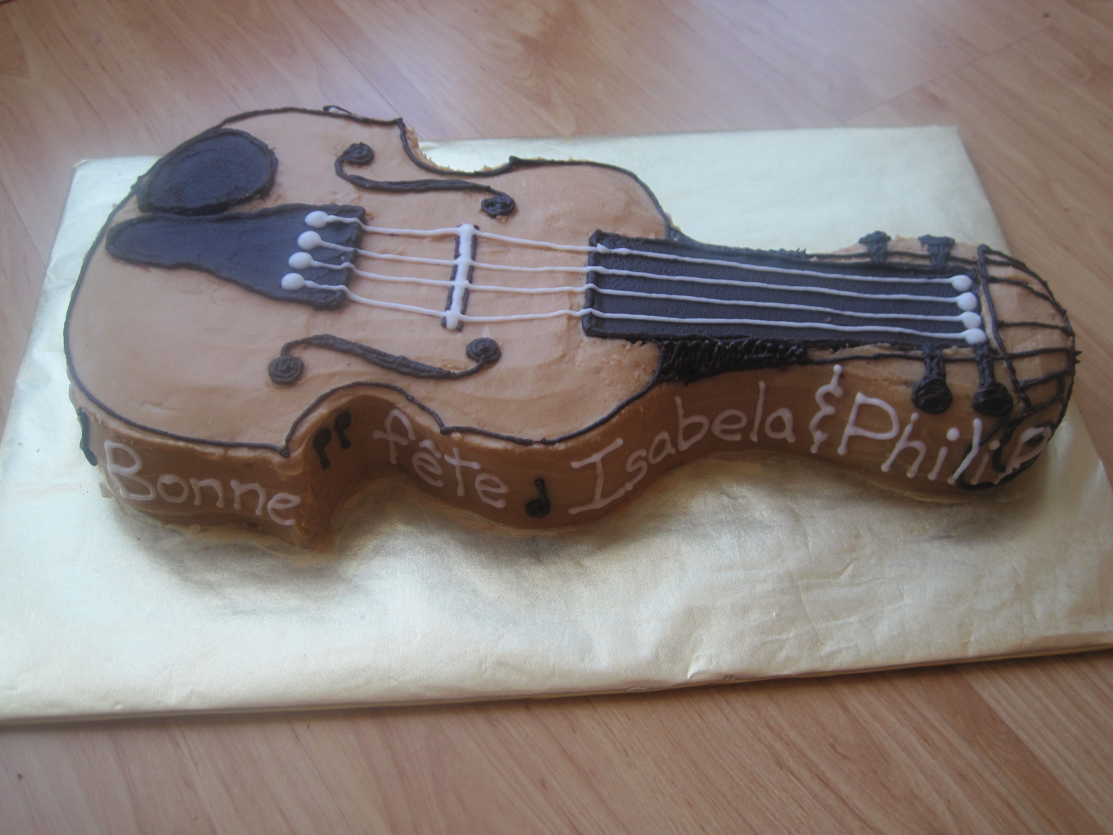 Detail Violin Cake Pan Nomer 2