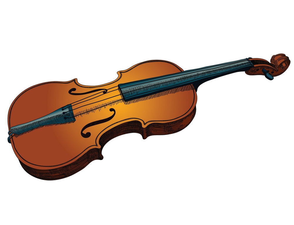 Detail Violin Clipart Nomer 18