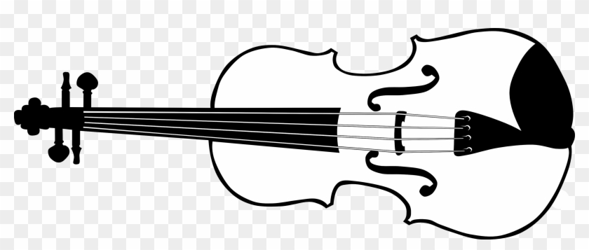 Detail Violin Clipart Black And White Nomer 11