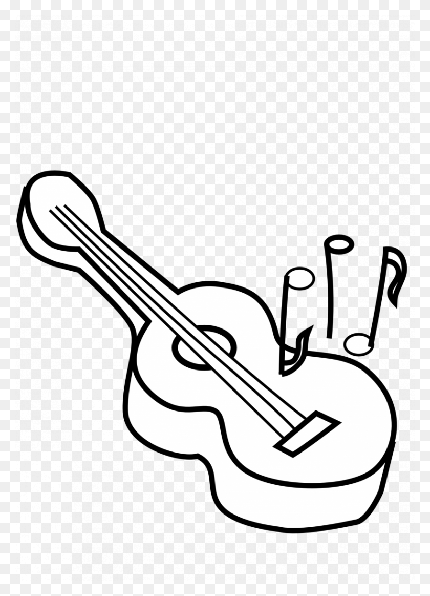 Detail Violin Clipart Black And White Nomer 38