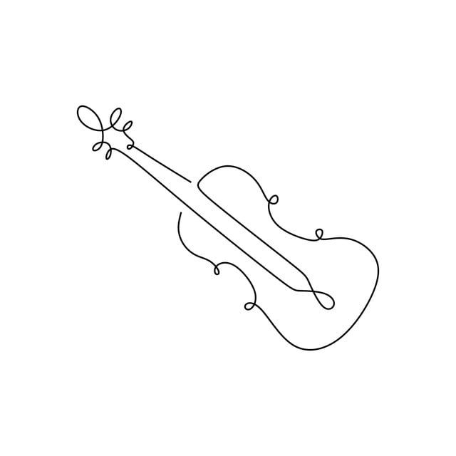 Detail Violin Clipart Black And White Nomer 40