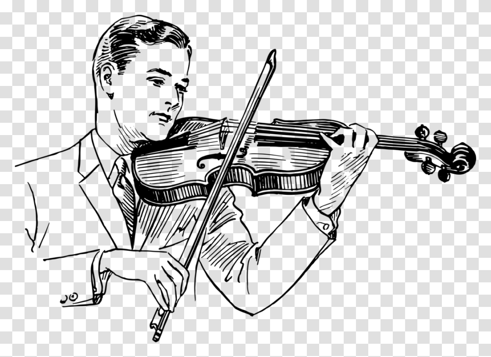 Detail Violin Clipart Black And White Nomer 41