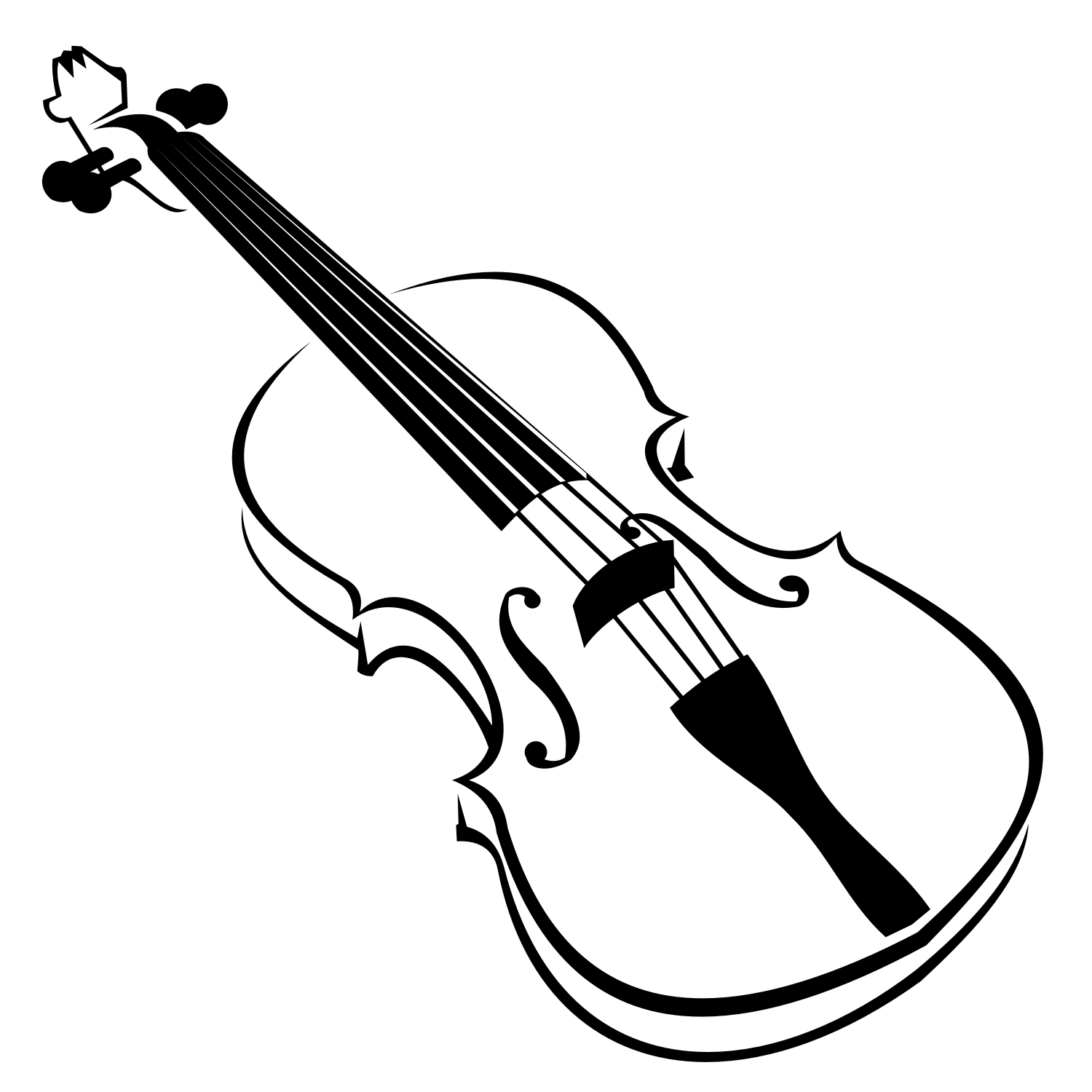 Detail Violin Vector Png Nomer 15