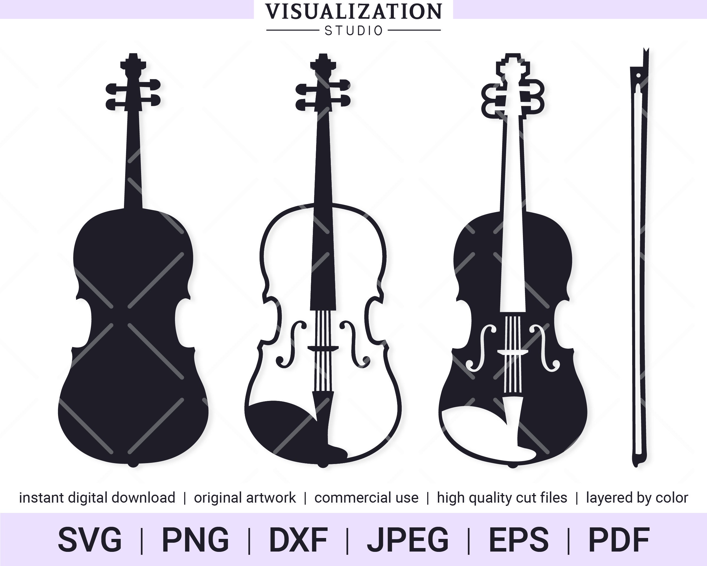 Detail Violin Vector Png Nomer 46