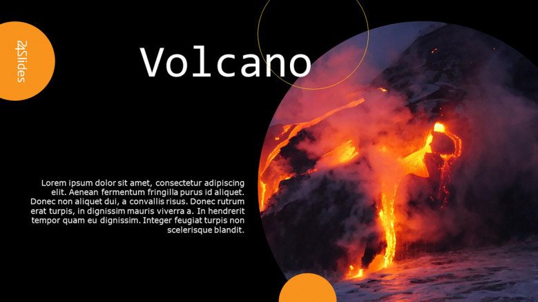 Detail Volcano Powerpoint Template Nomer 2