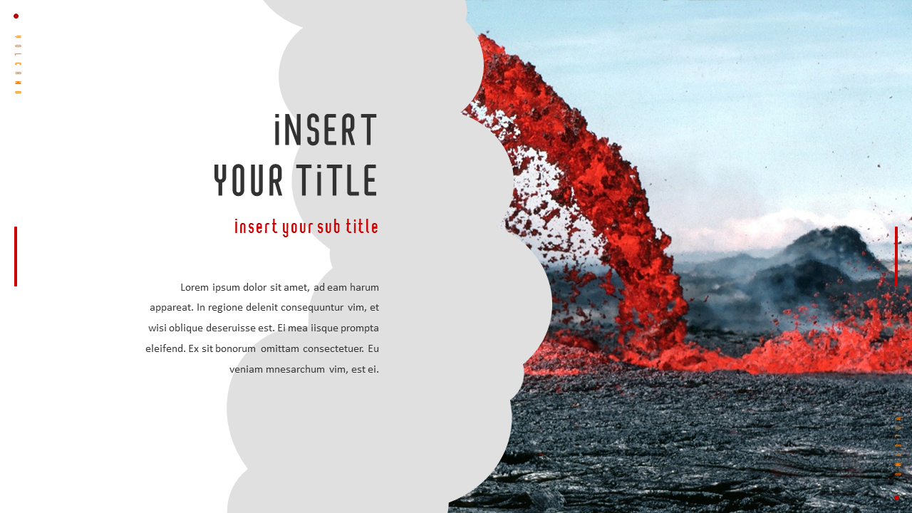 Detail Volcano Powerpoint Template Nomer 21