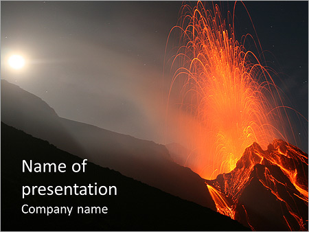 Detail Volcano Powerpoint Template Nomer 4