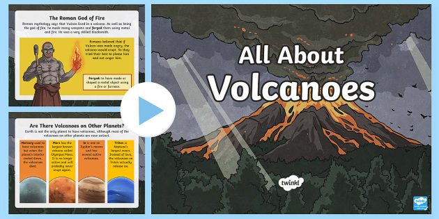 Detail Volcano Powerpoint Template Nomer 34